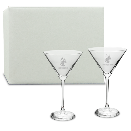 Picture of DE06S2 | 12oz Deep Etch Martini Glass 2pc set